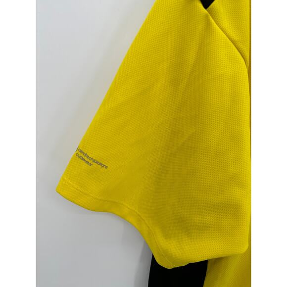 Aero Tech Designs Cyclewear Shirt Men XXL Yellow Black 3/4 Zip Short Sleeve Bike - Picture 6 of 8